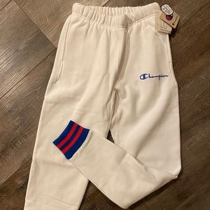 Champion white sweats